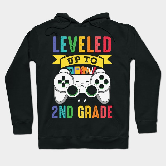 Cool Gaming Leveled Up to 2nd Grade Student Hoodie by ArtedPool